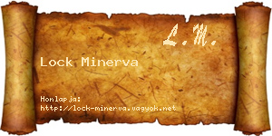 Lock Minerva névjegykártya